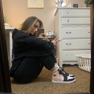 Bubblegum pink air Jordan mids